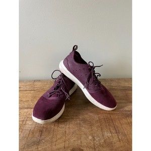 Under Armour Size 8 Purple Plum Charged Running Shoe Street Shoe Suede